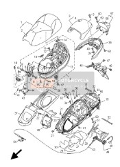 5RU247913100, Cover, Seat Back, Yamaha, 1